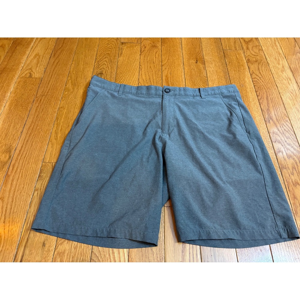 Puma Golf Shorts Mens 38 Gray Heather Flat Front Performance Activewear